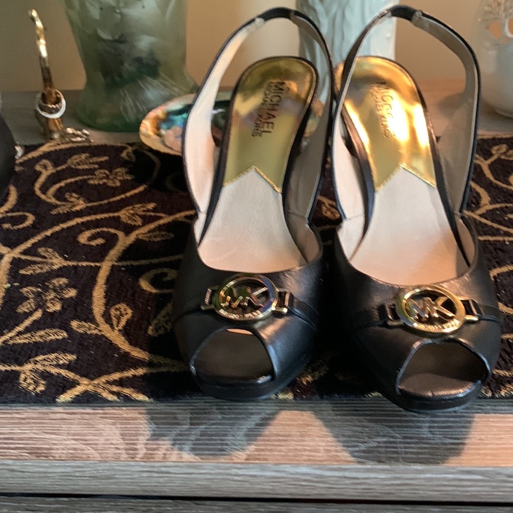 Michael Kors sling back wedge.
